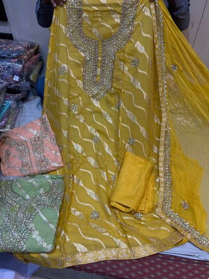 Yellow Fantastic Unstitched Suit