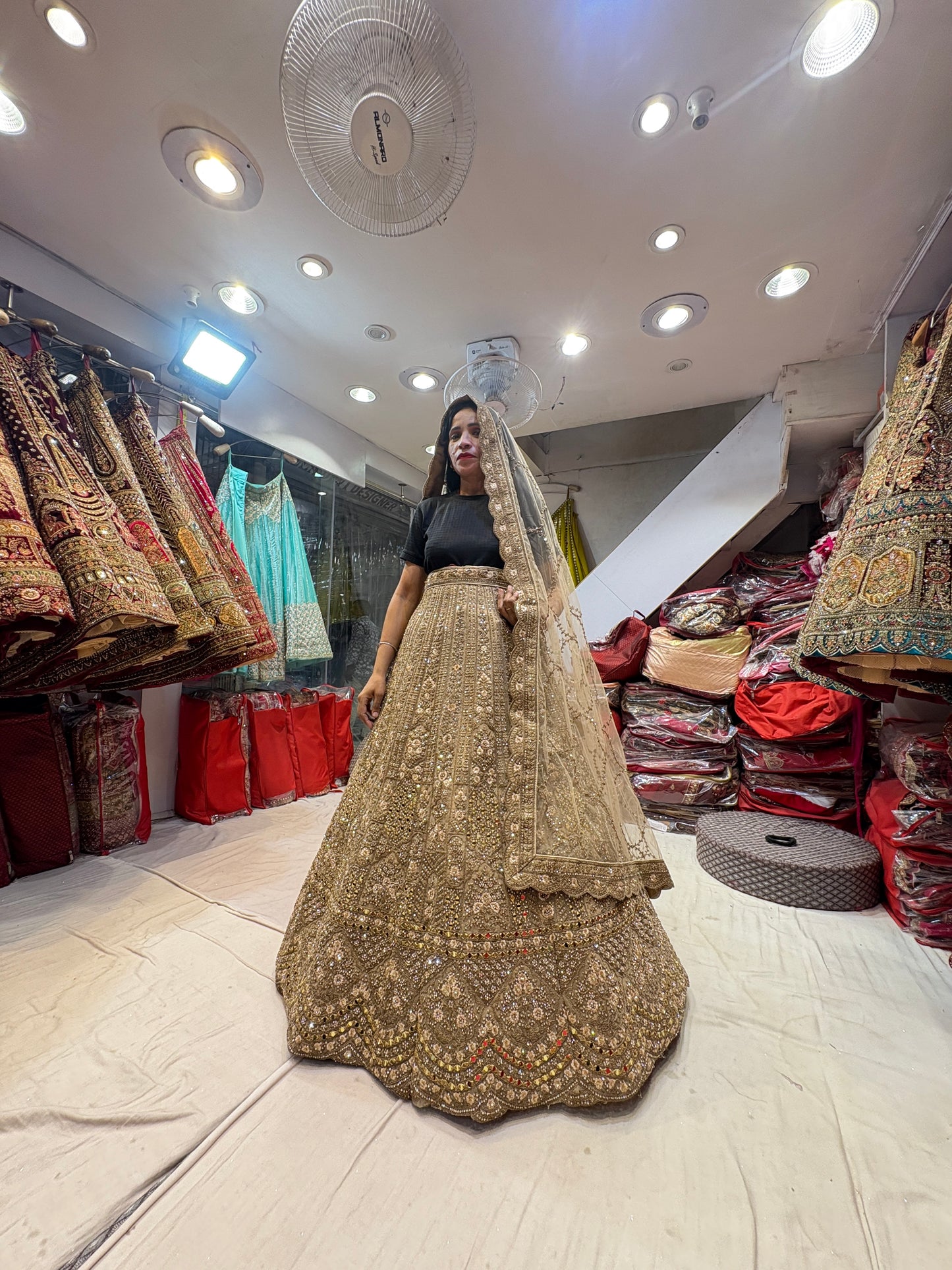 Gorgeous golden Lehenga