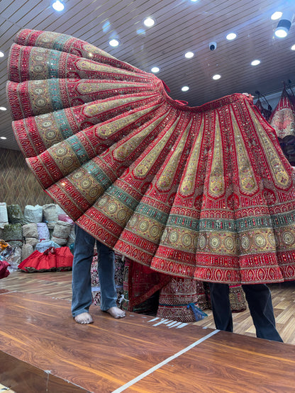 Rani Pink Ball Bridal Lehenga - Shopping World