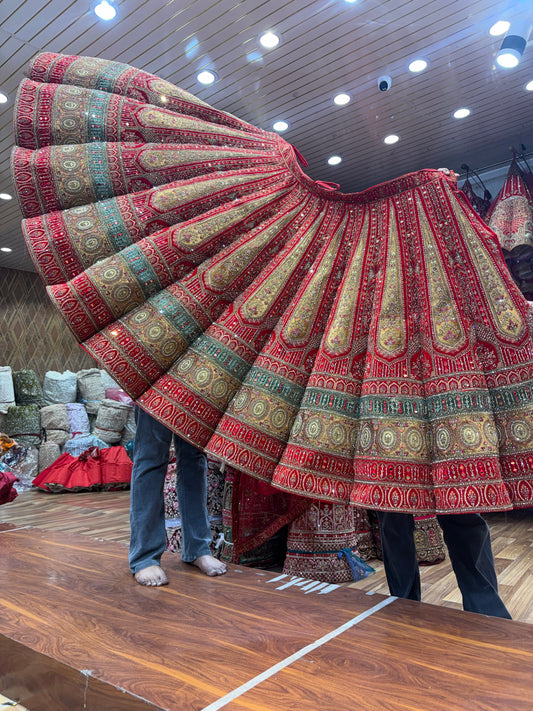 Rani Pink Ball Bridal Lehenga