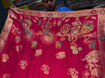 Attractive red saree