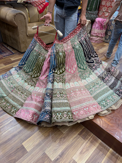 Multikali Jhumka Bridal Lehenga