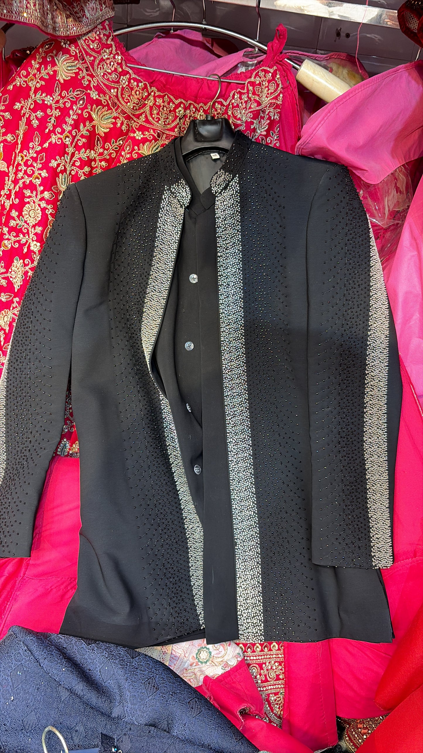 Black Indo western Mens Wear