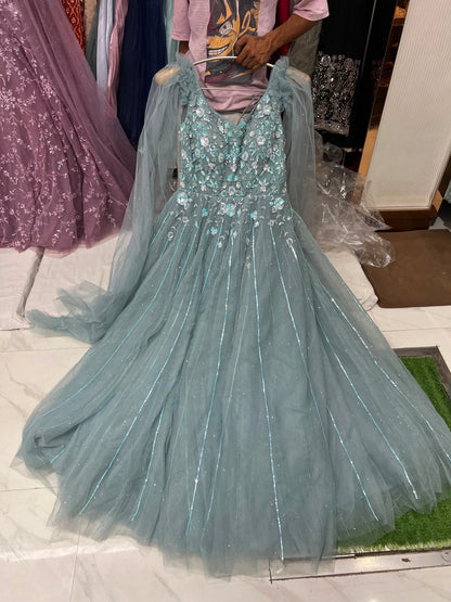 Baby Pink Designer Gown