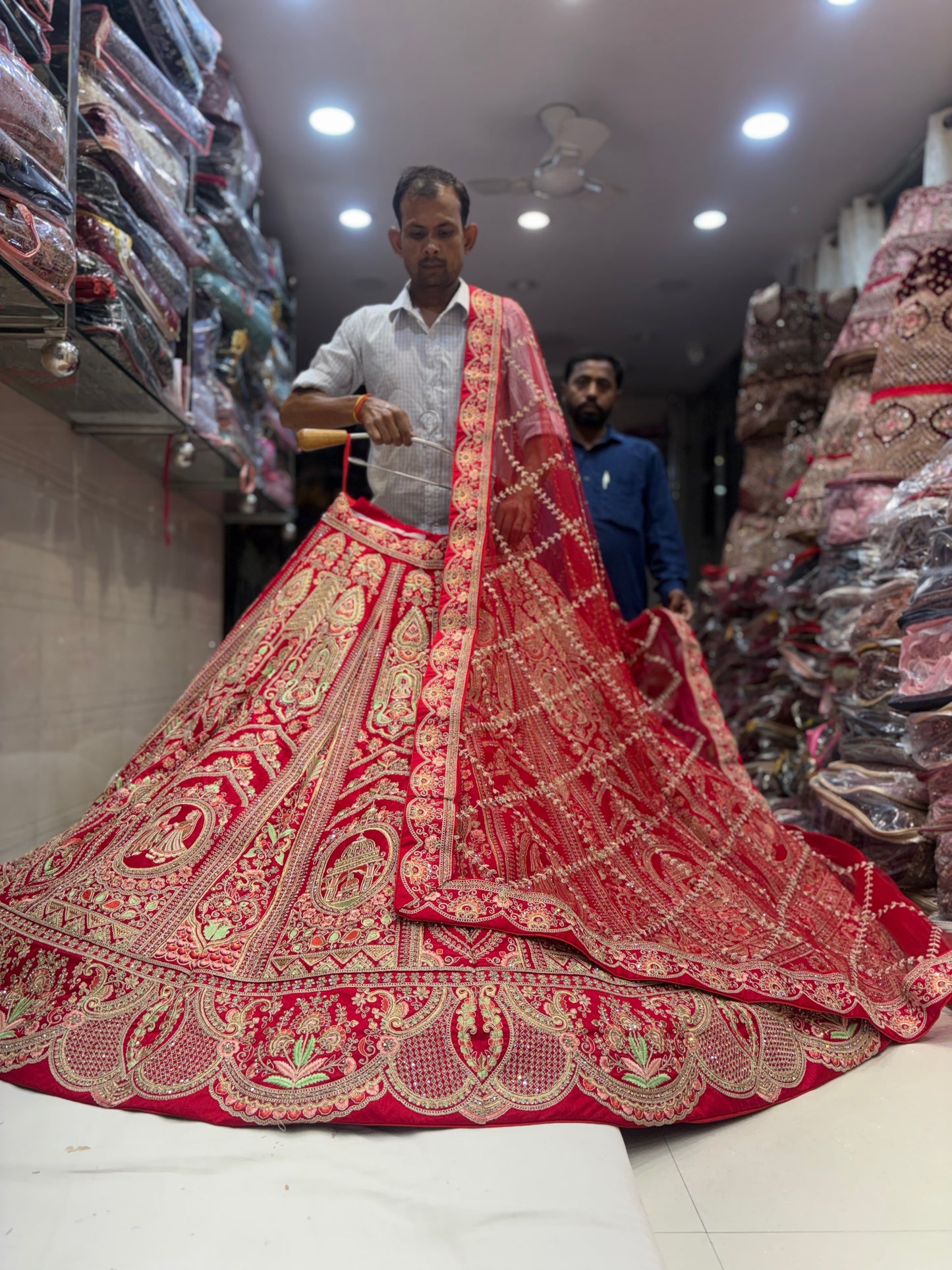 Something different Rani pink Bridal Lehenga