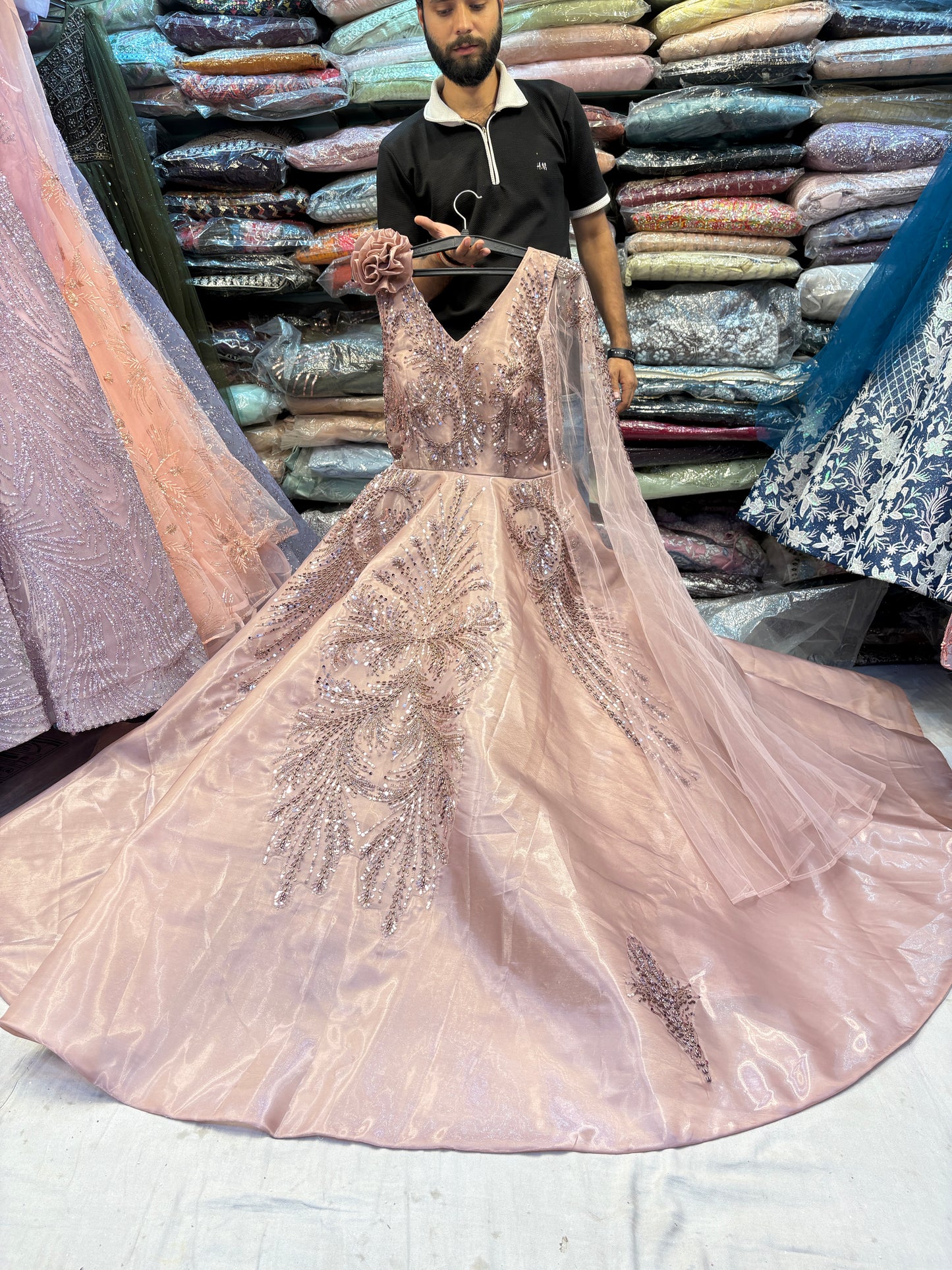 Something different peach gown