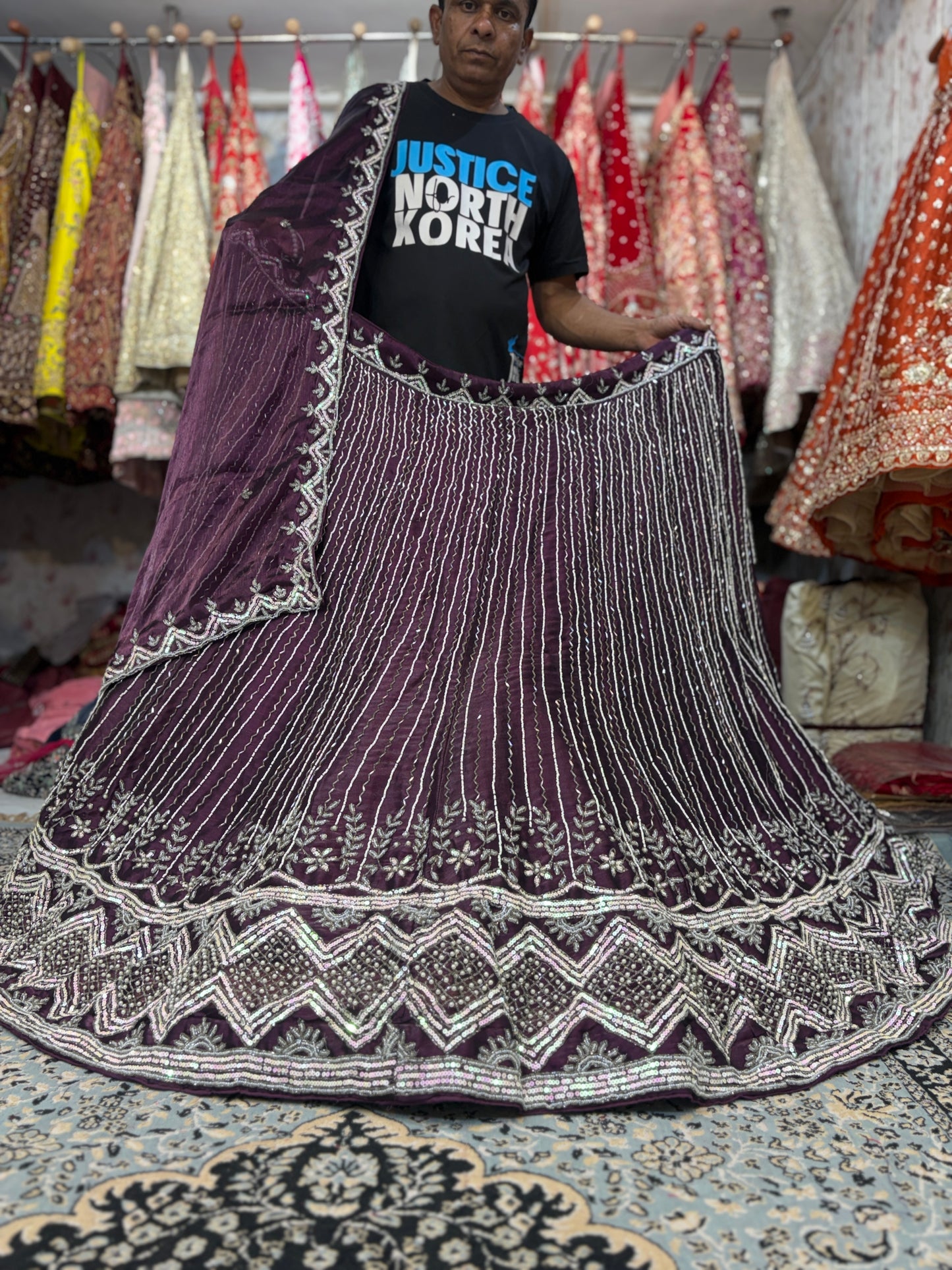 Astonishing Purple wine Lehenga