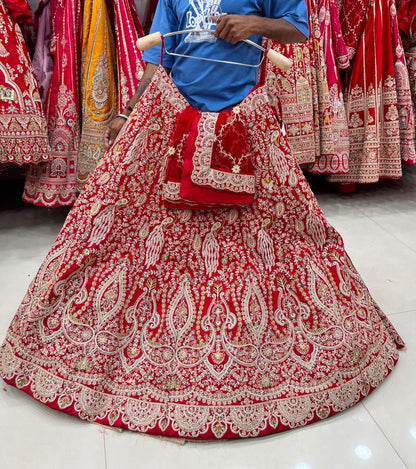 Rani Pink Peacock Bridal Lehenga