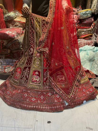 Designer Red lehenga