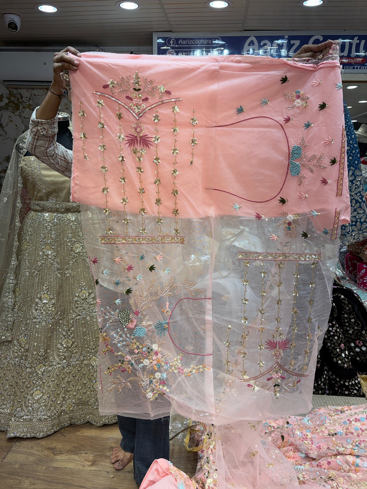 Baby pink Heavy Lehenga