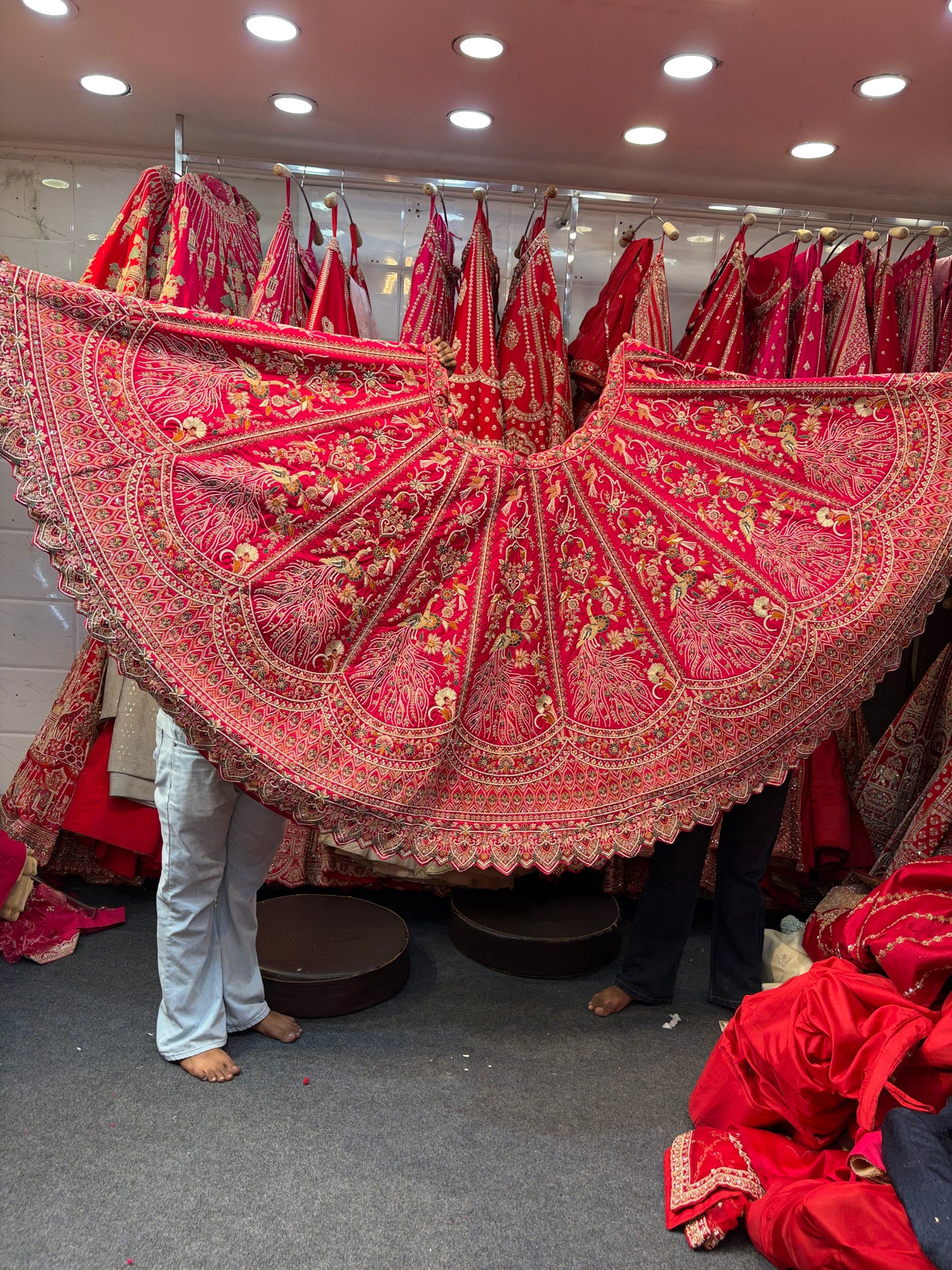Red Designer Bridal Lehenga