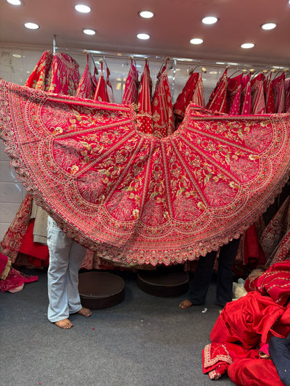 Red Designer Bridal Lehenga