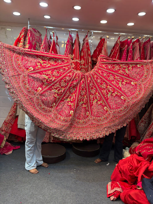 Red Designer Bridal Lehenga