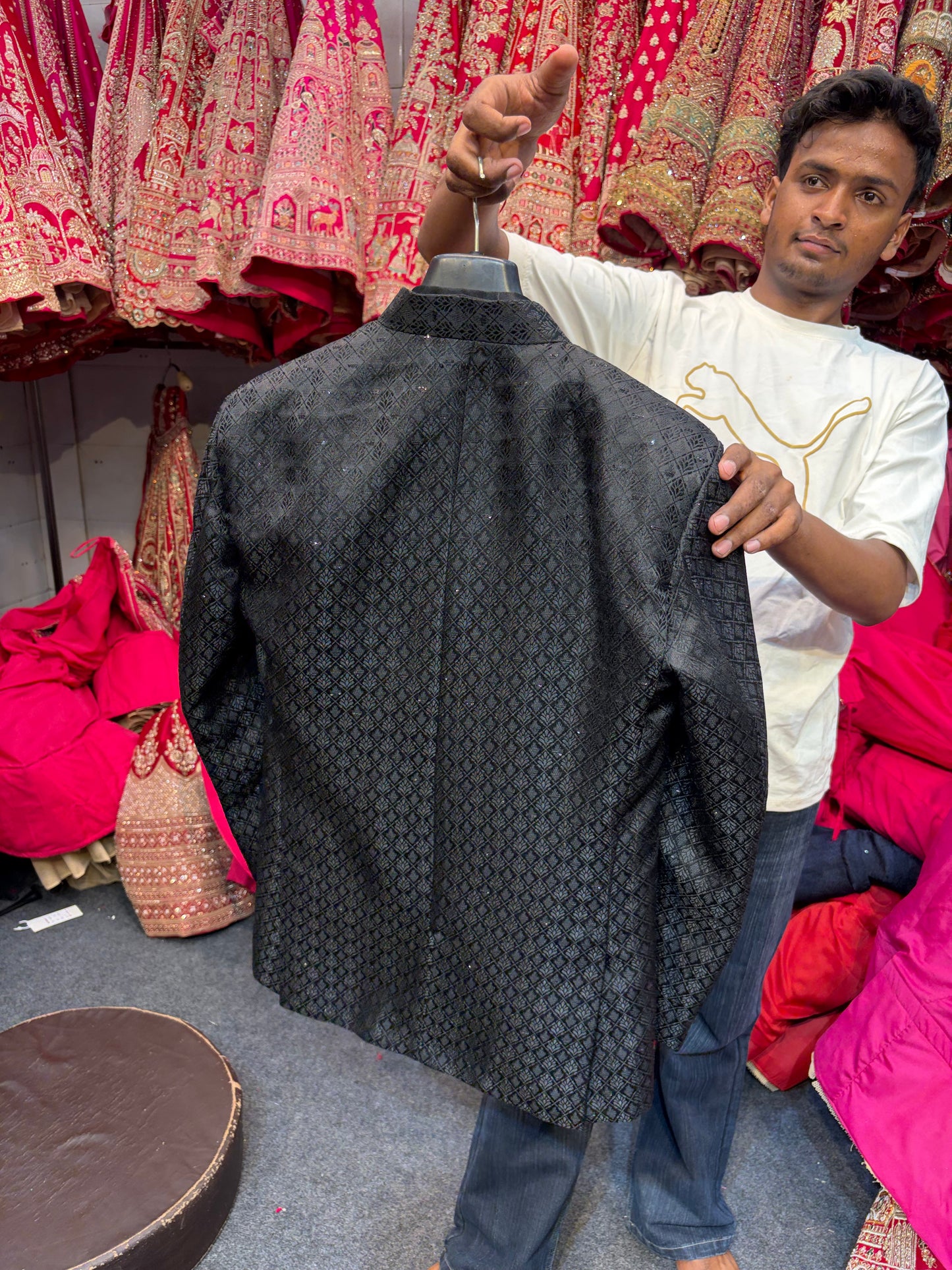 Black Mens Wear Indo Western Dress