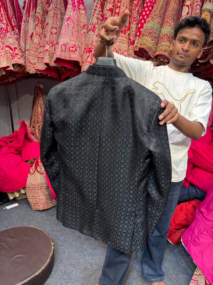 Black Mens Wear Indo Western Dress