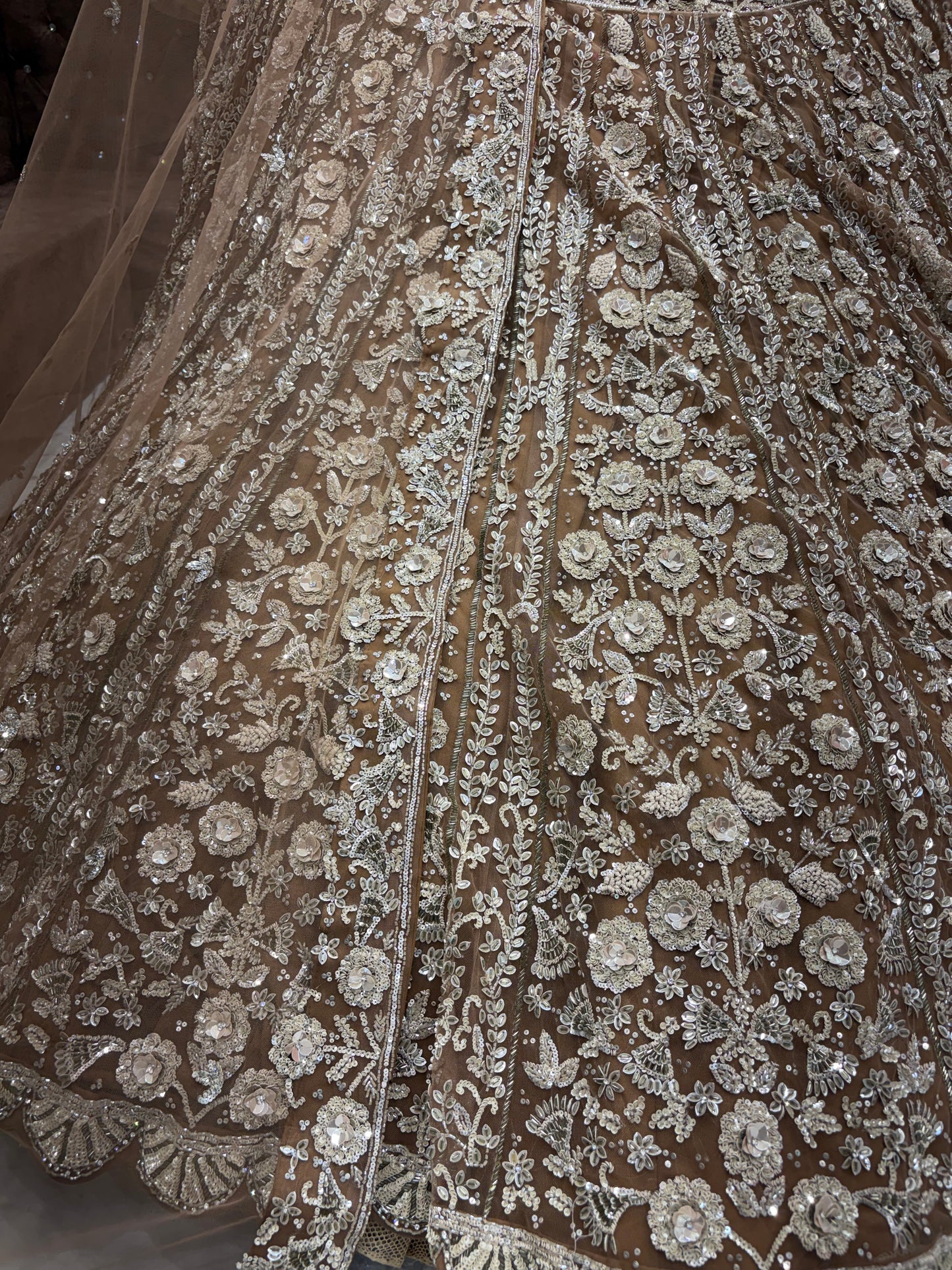 Peach Heavy Lehenga