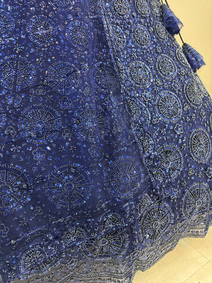 Gorgeous Cherry red on red Monotone Crop top Lehenga