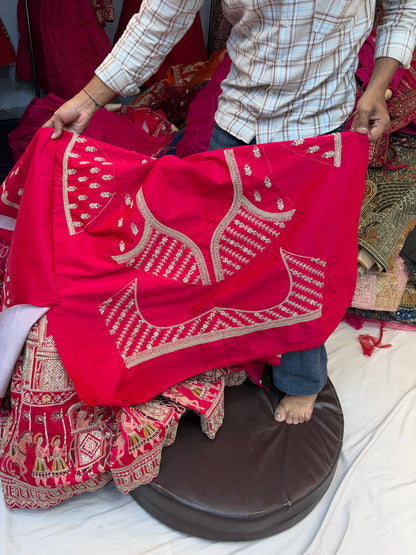 Rani pink Doli Barat Bridal Lehenga