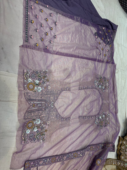 Engaging maroon summer cotton unstitched suit ( free size )