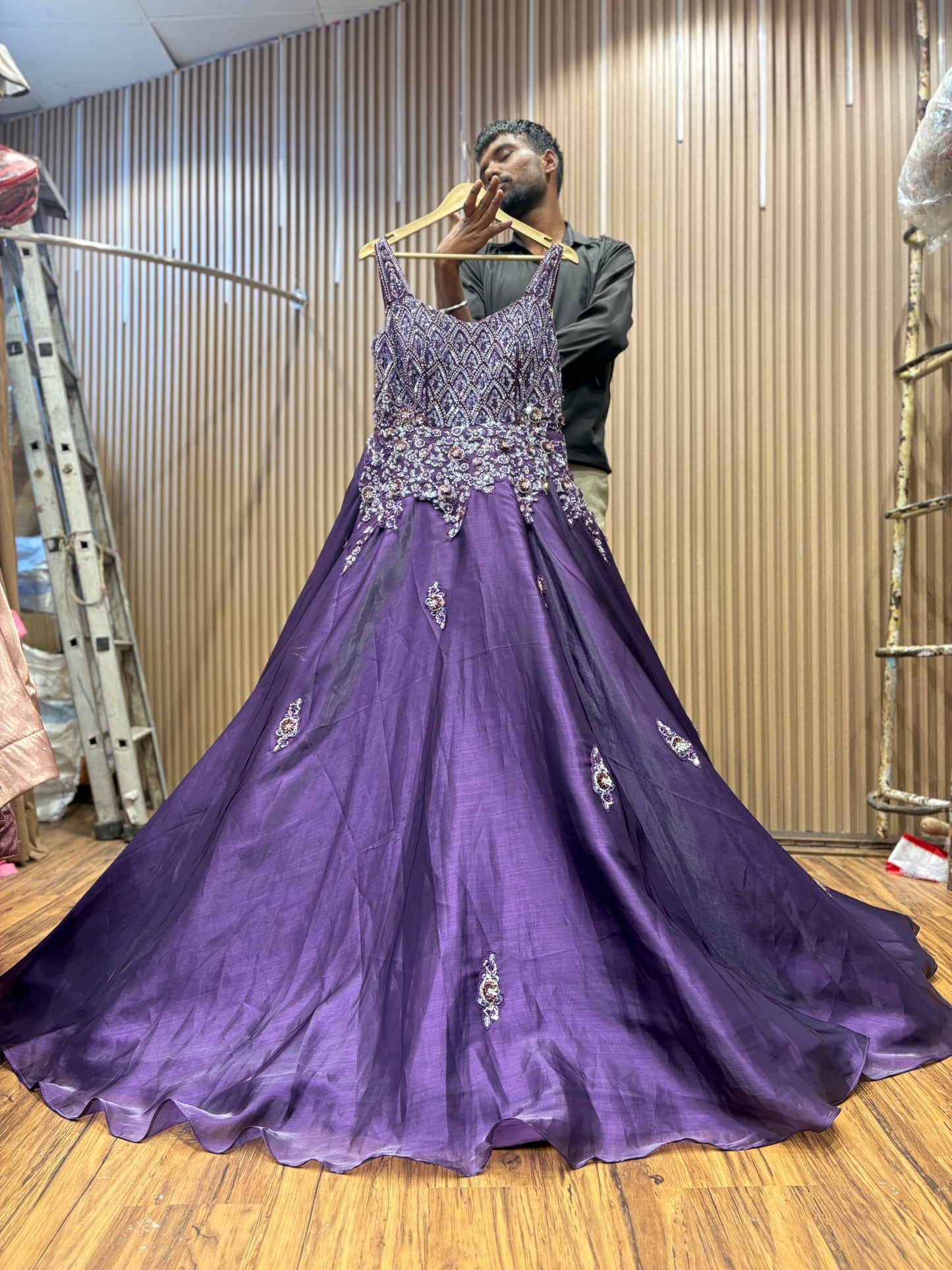 Amazing purple gown