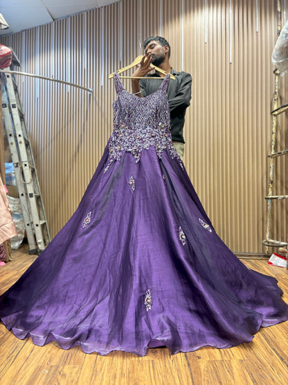 Amazing purple gown