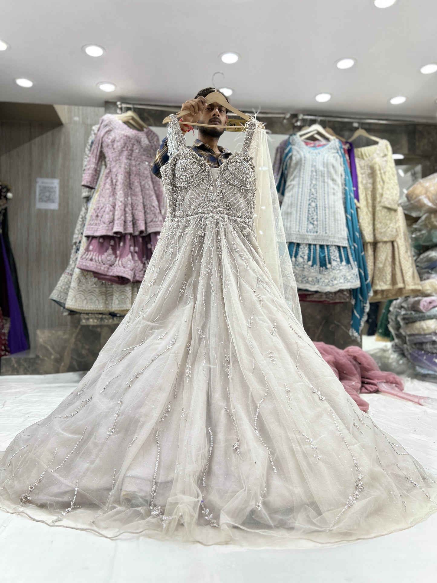 Beautiful peach gown