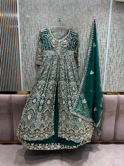 Orange Long Farshi Garara Indo Western Dress (Copy)