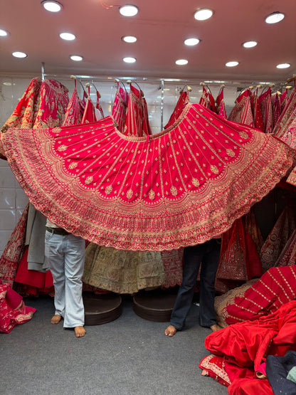 Rani Pink Designer Bridal Lehenga