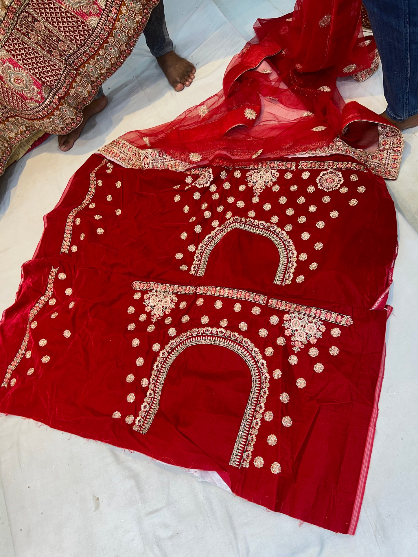 Pretty Red bridal lehenga