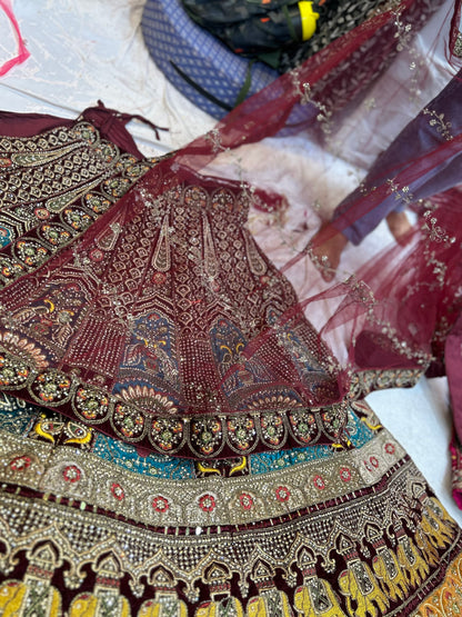 Lovely peacock bridal lehenga