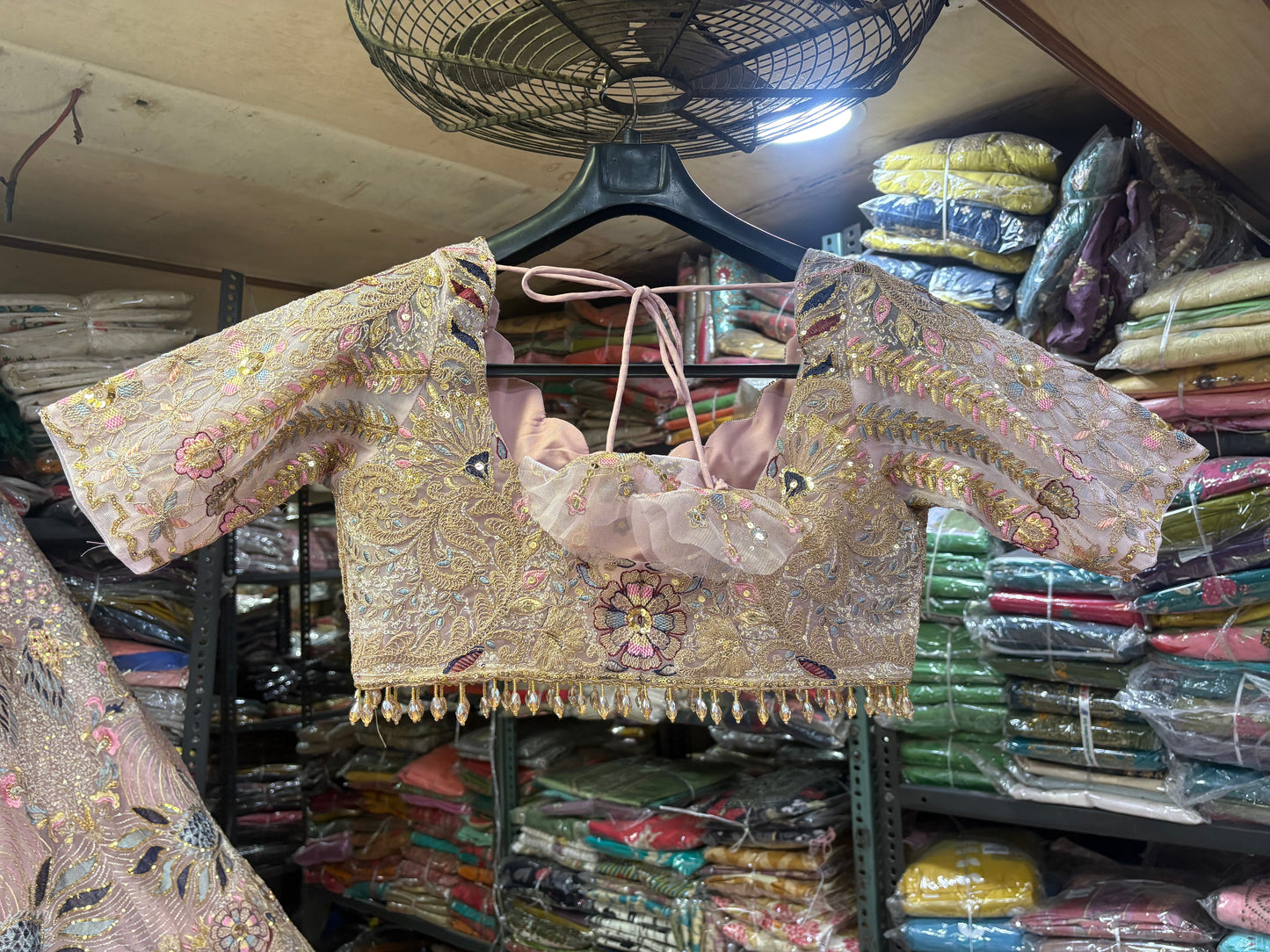 Lavishing pink peacock Crop Top Lehenga