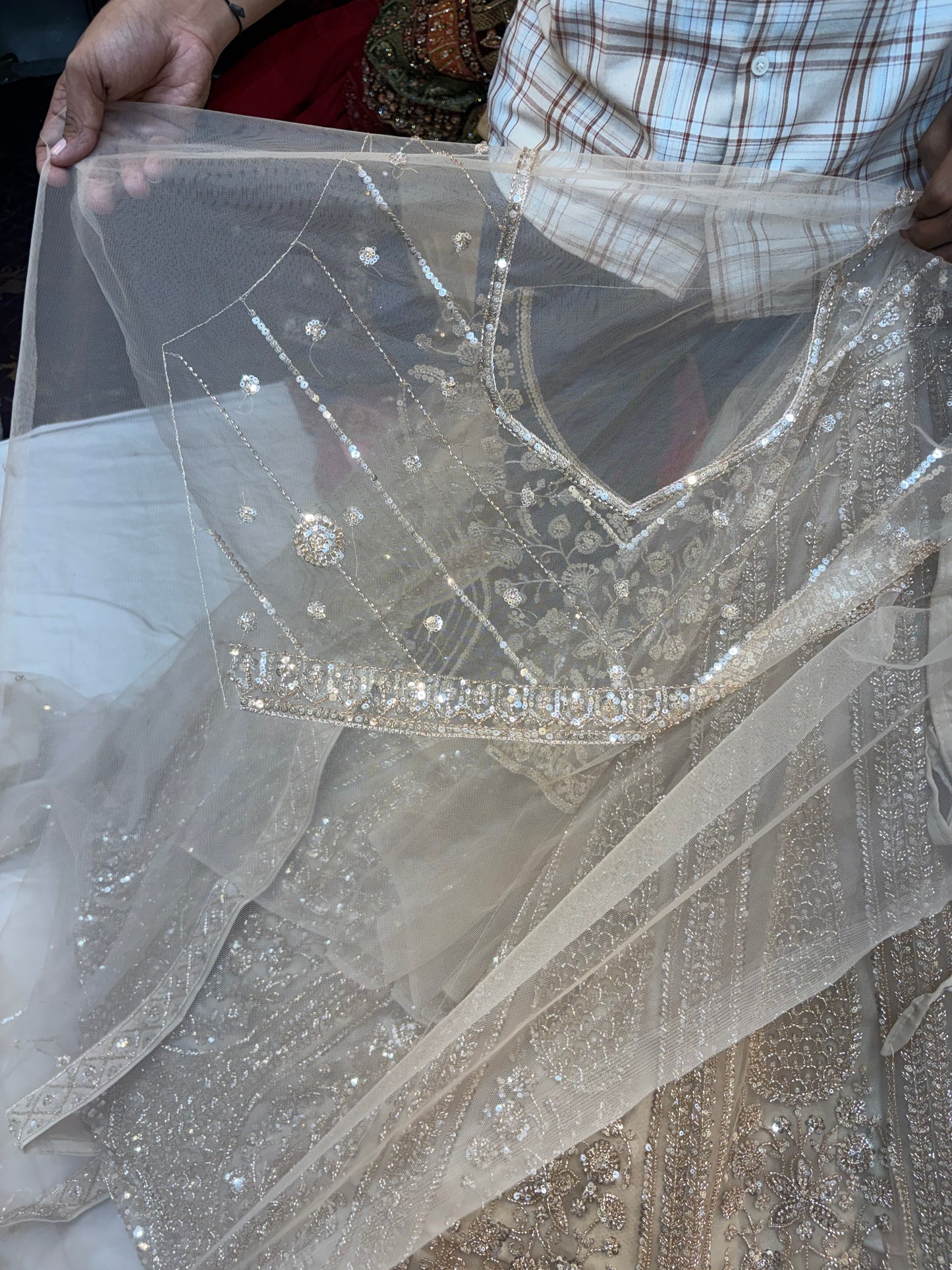 Golden beige designer Lehenga