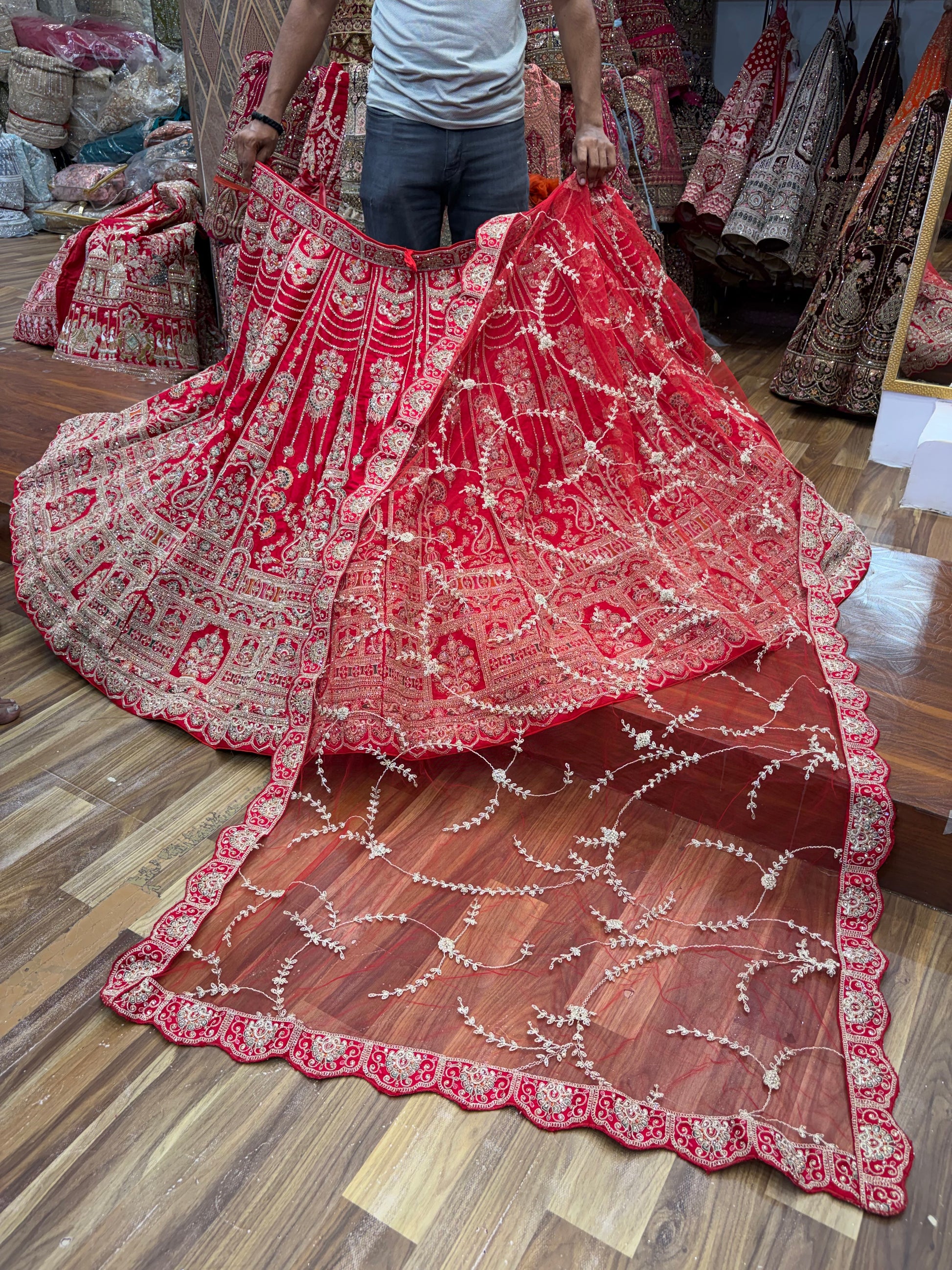 Rani Pink Bridal Lehenga - Shopping World