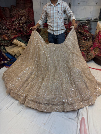 Golden beige designer Lehenga