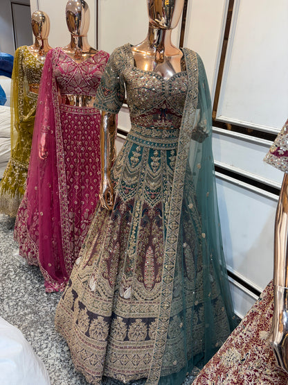 Something Different maroon peach Double Duptta Lehenga Happy Customer