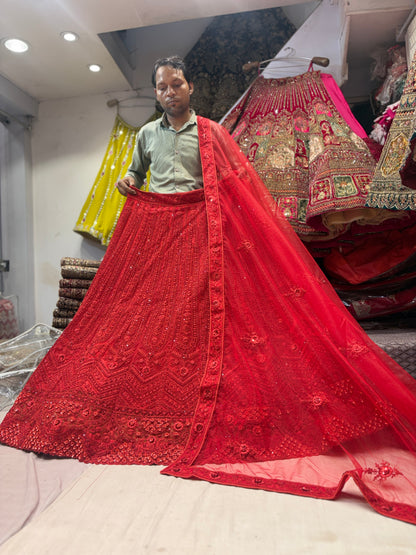 Engaging maroon summer cotton unstitched suit ( free size )