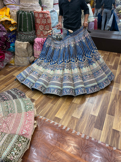 Rust orange Jhumka Ball Lehenga
