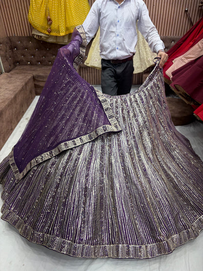 Purple kiara Advani Heavy Lehenga - Shopping World