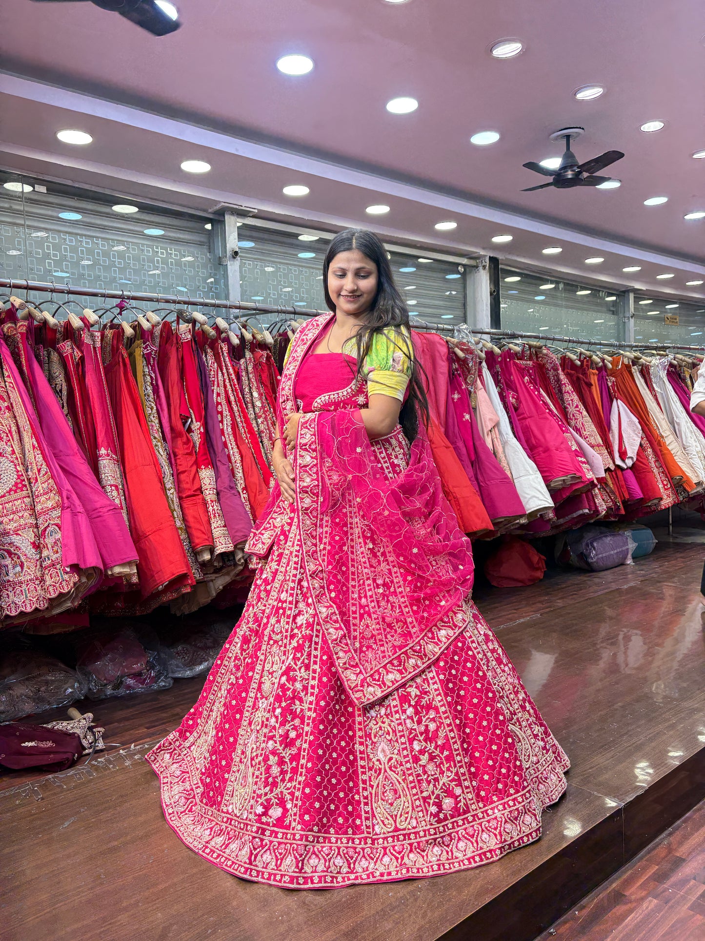Astonishing red bridal Lehenga