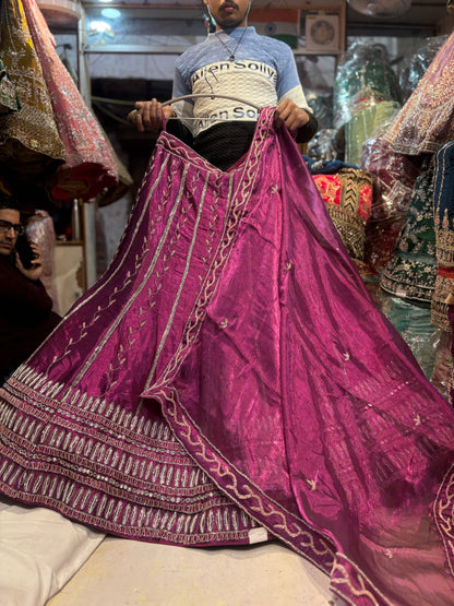 Majestic Purple Magenta Lehenga