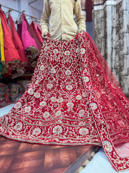 Something different red bridal Lehenga