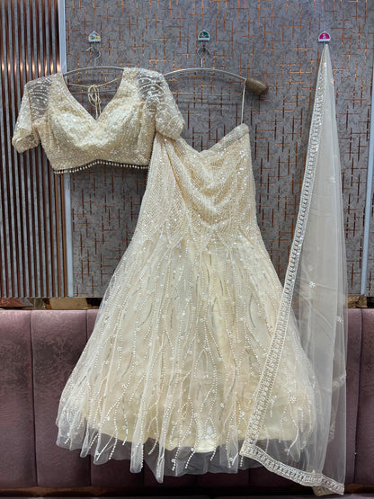 Golden Crop Top Lehenga