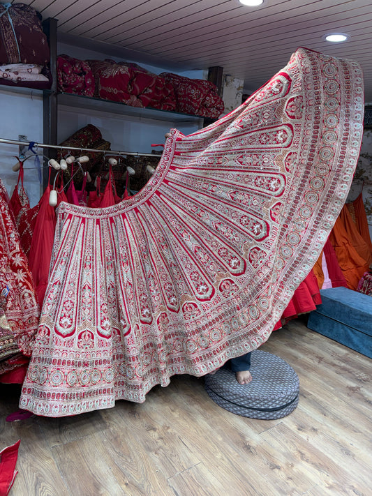 Red Bridal Lehenga