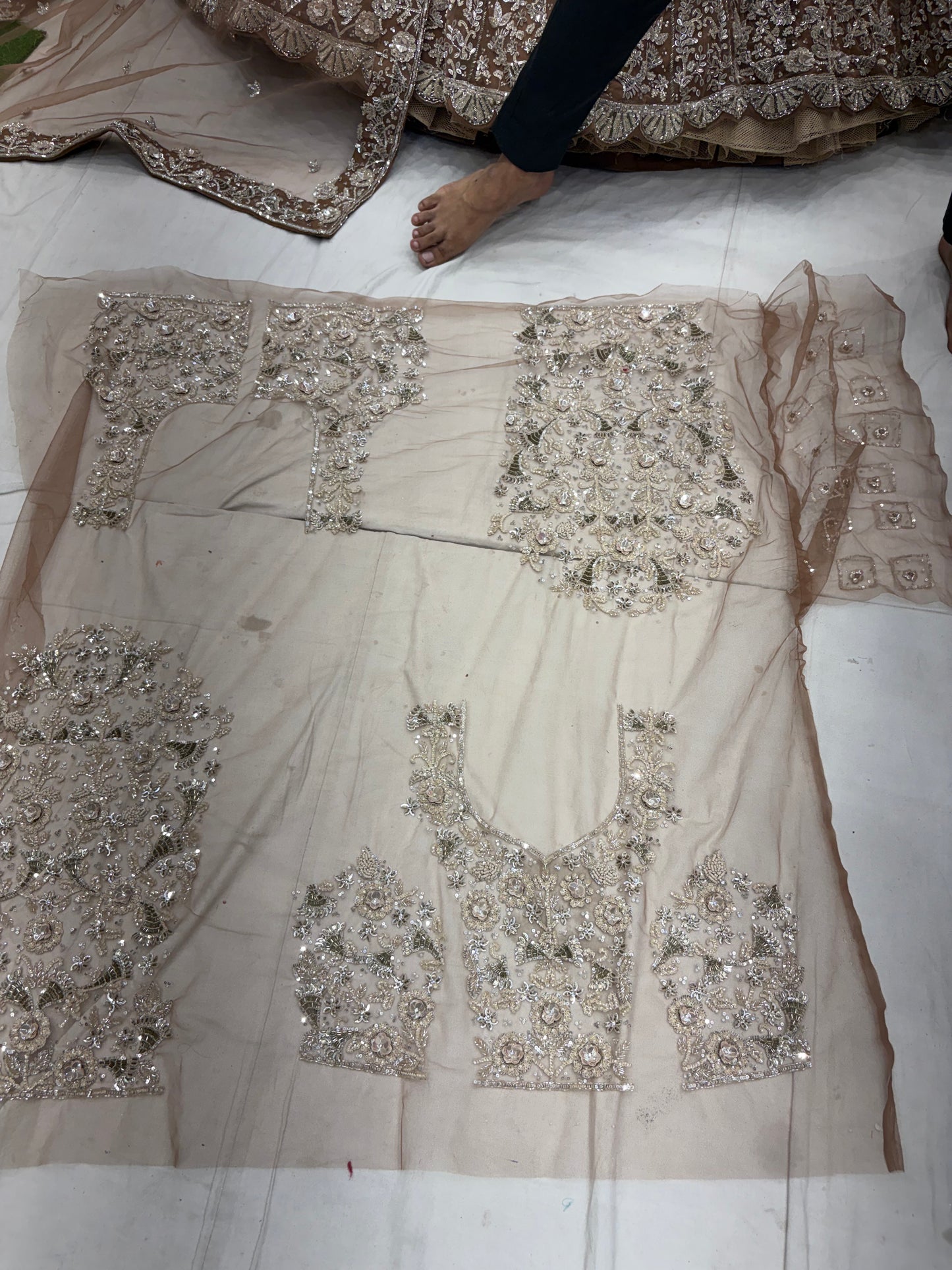 Peach Heavy Lehenga