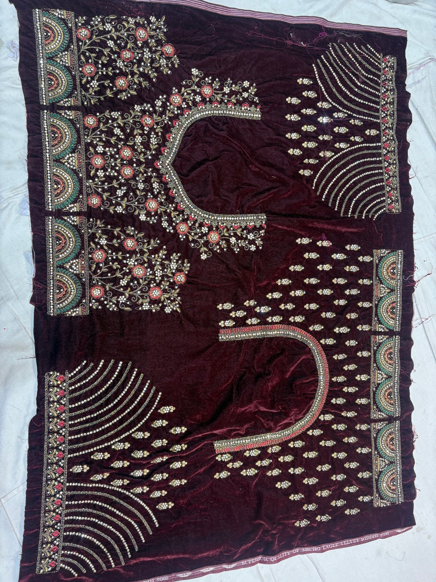 Royal maroon bridal Lehenga happy customer