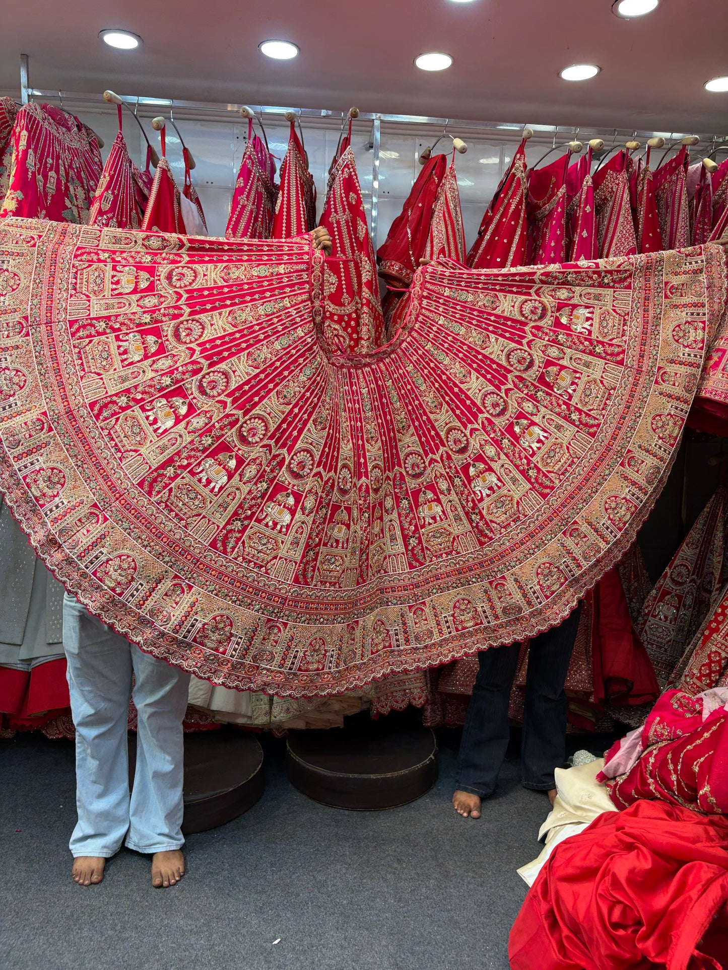 Rani Pink Designer Bridal Lehenga