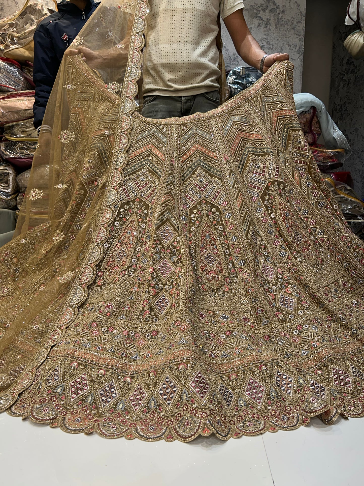 Stunning mustard lehenga