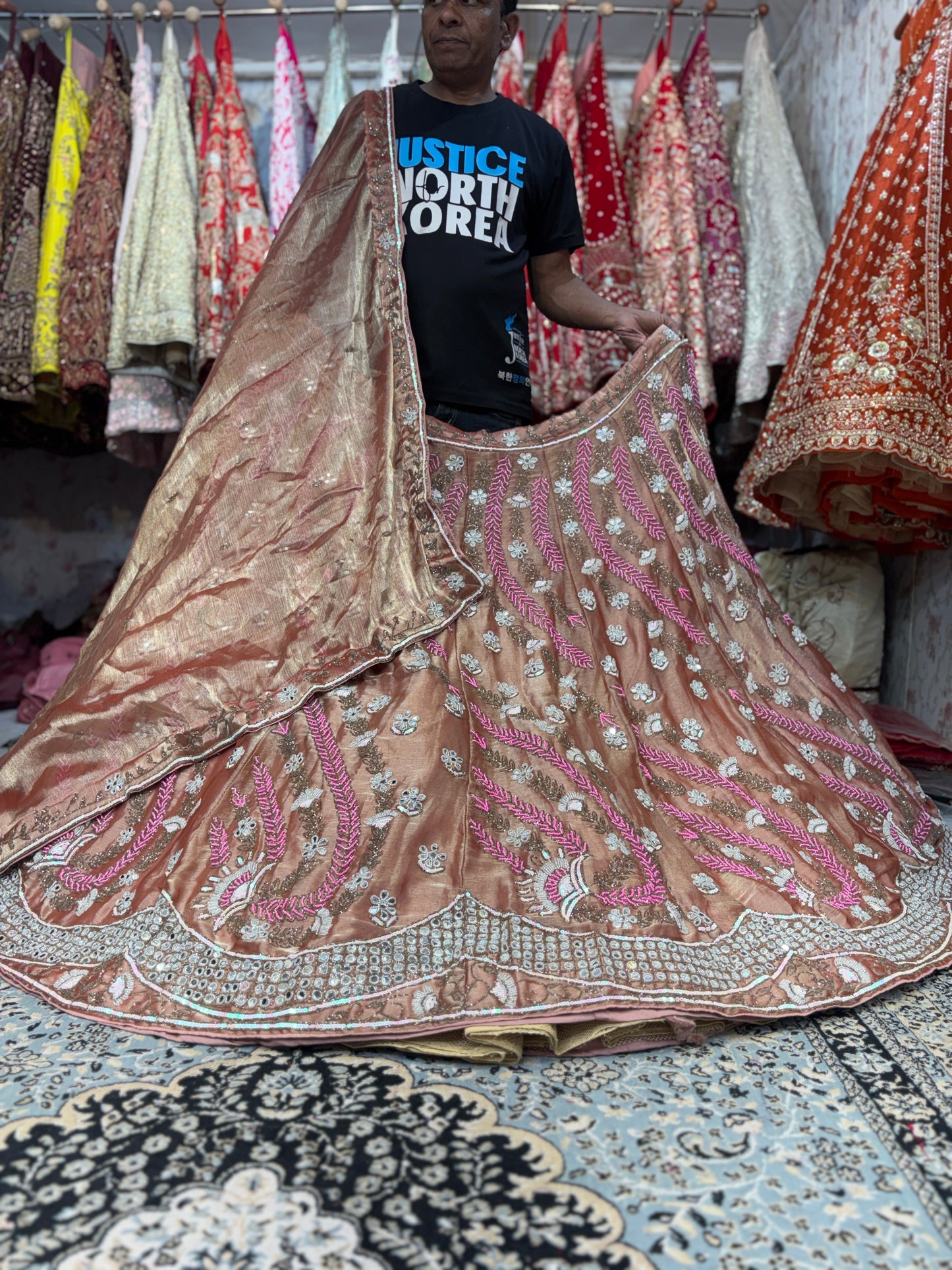 Fabulous peach Lehenga
