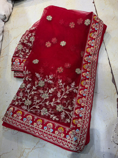 Astonishing Peacock Rani pink Bridal Lehenga