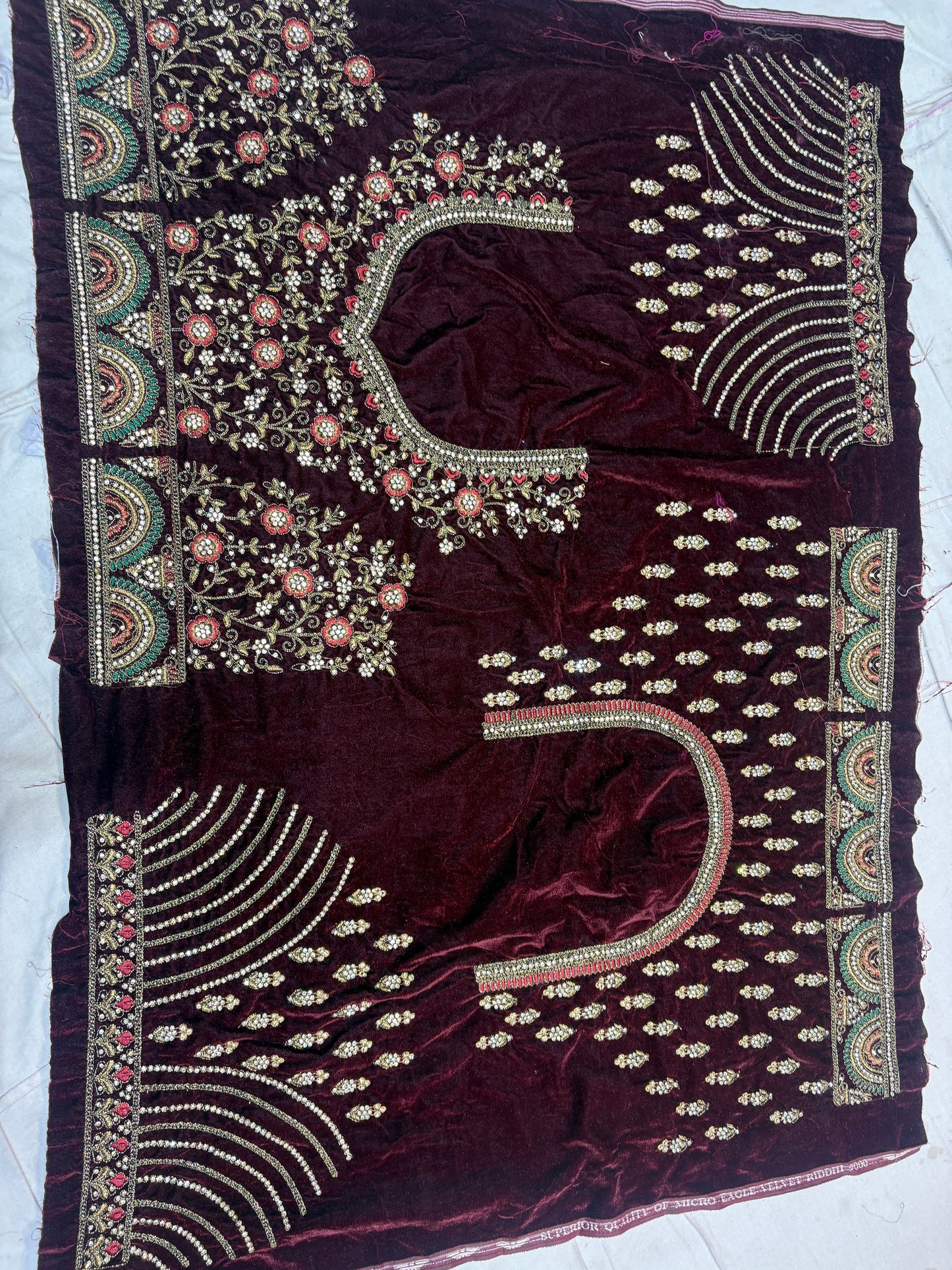 Royal maroon bridal Lehenga happy customer